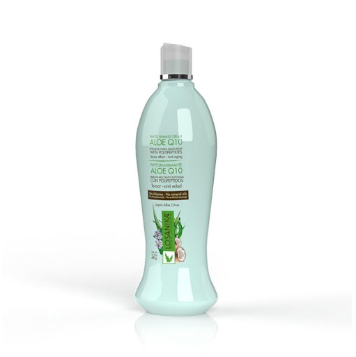 Crema Corporal Phytoreafirmante Aloe Q10 Hidrohumectante Intensiva LOSANIKA 500g x 1 Crema corporal nutritiva que promueve la tonificación cutánea. Con aloe, coenzima Q10, karité y antioxidantes, ayuda a mejorar la elasticidad, firmeza y apariencia de la piel. Ideal para cuello, escot