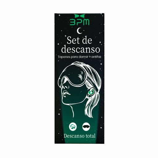 Tapones Para Dormir Bpm Max Con Antifaz Caja x 1 und