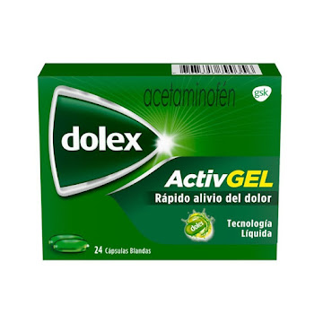 Dolex Activgel Acetaminofen 500 mg Gsk Caja x 24 Cápsulas  