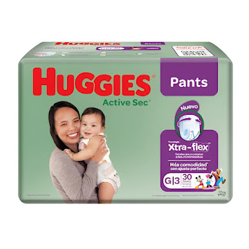 Pañales Huggies Active Sec Pants Etapa 3/G x 30 und  