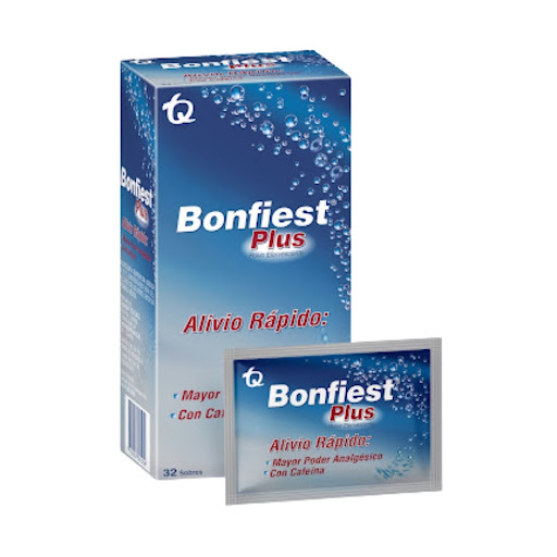 Bonfiest Plus Ácido Acetilsalicilico + Bicarbonato de Sodio Tecnoquímicas Caja x 32 Sobres