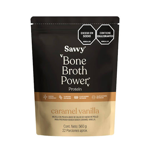 Bone Broth Savvy Caramel Vanilla  Doypack x 560 gr