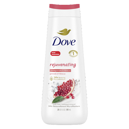 Jabón Dove Líquido Corporal Body Wash Go Fresh Granada Frasco x 591 ml