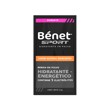 Bebida Hidratante En Polvo Benet Sport Mandarina x 22 gr  