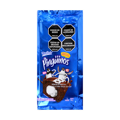 Ponqué Marinela Pingüinos Chocolate x 2 und
