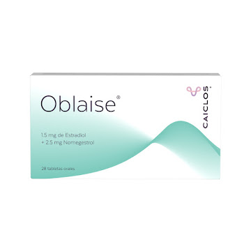 Oblaise Estradiol + Nomegestrol 1.5mg/2.5mg Caiclos Caja x 28 Tabletas  