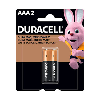 Pilas Alcalinas Duracell AAA Blister x 2 und  