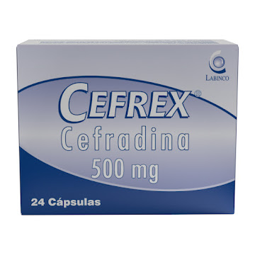 Cefrex Cefradina 500mg   Labinco Caja x 24 Capsulas 