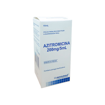 Azitromicina 200mg Novamed Suspensión Oral Frasco x 15 ml  