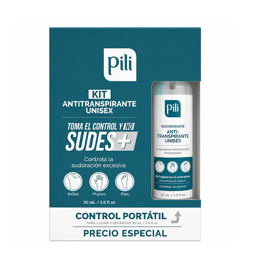 Kit Desodorante Pili Control De Sudoracion Deo Spray x 2 und