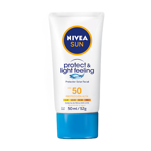 PROTECTOR SOLAR NIVEA SUN FACIAL LIGHT FEELING FPS50 UVA+UVB X50ML    