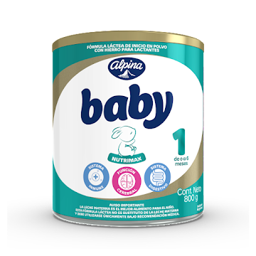 Fórmula Infantil Alpina Baby Nutrimax Etapa 1 x 800 gr  