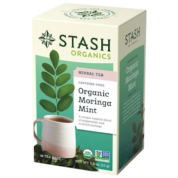 Té Stash Infusión Orgánico De Moringa Con Menta x 18 und  