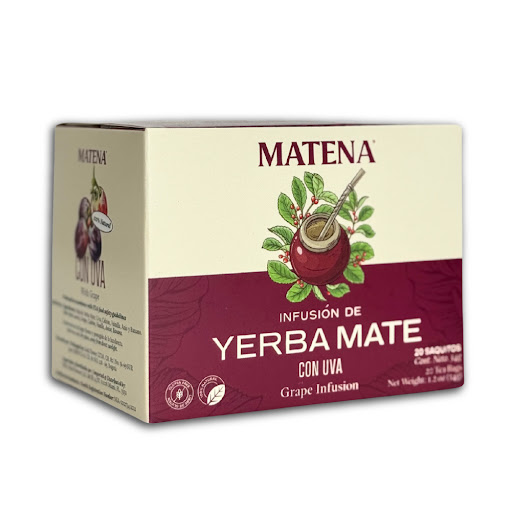 Te Yerba Mate Matena Uva  X 1.2 OZ Display X 20 Und Matena Display x 20 Te Yerba Mate Matena Uva  X 1.2 OZ Display X 20 Und