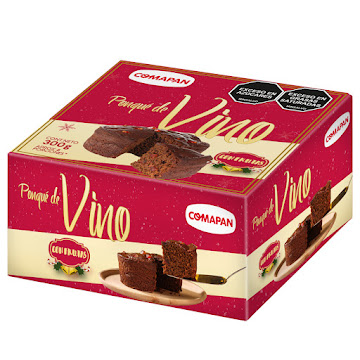 Ponqué Comapan De Vino   Con Frutas Navidad x 300 gr 