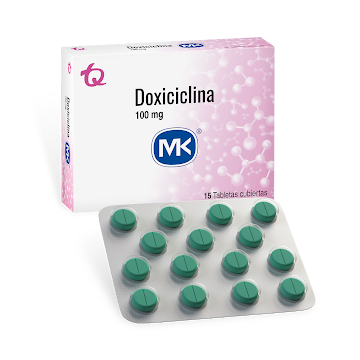 Doxiciclina 100 mg MK Caja x 15 Tabletas  