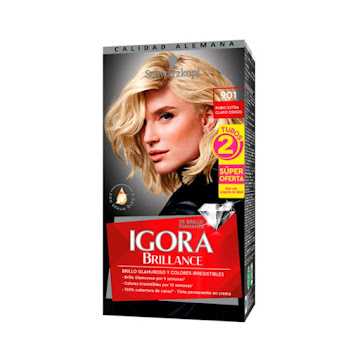 Tinte Igora Brillance 901 Rubio Extra Claro Cenizo Caja x 1 und  
