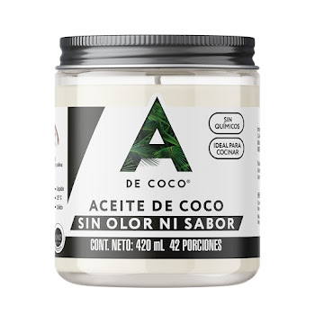 Aceite de Coco A De Coco Sin Olor Sin Sabor x 420 ml  