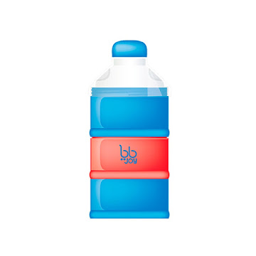 Solo Online Contenedor De Formula De   3 Pisos Azul Oscuro Marca Bbjoy 