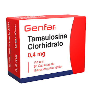 Tamsulosina Clorhidrato Genfar 0.4 mg Caja x 30 Cápsulas  