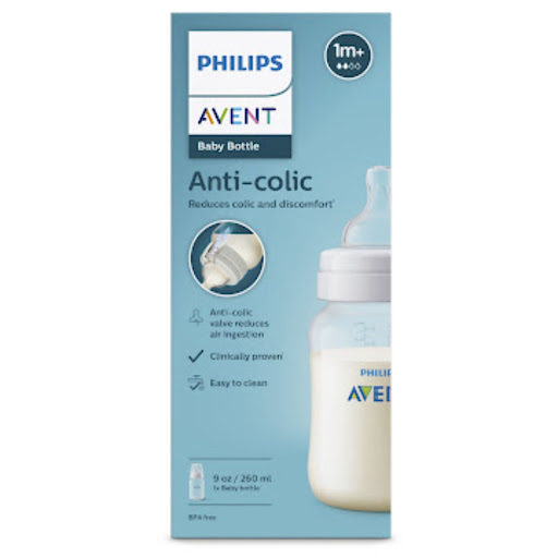 Tetero Anti-colic Avent Natural Response de 9oz Tetina 1m+ Caja x 1 und