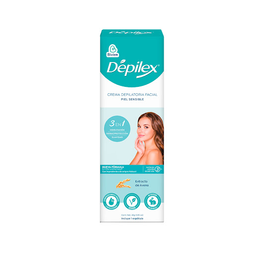 Crema Depilatoria Depilex Facial Piel Sensible x 30 gr