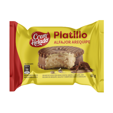 Helado Crem Helado Platillo Alfajor X 60 G X 1 Und                       