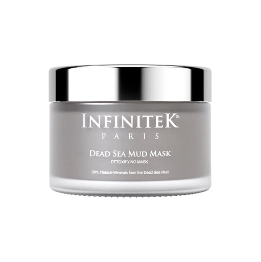 Mascarilla de Barro del Mar Muerto DETOX Elimina impurezas y puntos negros X 180 G INFINITEK PARIS Pote x 180 G Mascarilla de Barro del Mar Muerto Detox Infinitek: limpieza profunda y nutrición para la piel. Con 98% de ingredientes naturales, remineraliza, detoxifica y elimina impurezas, revelando una piel radi