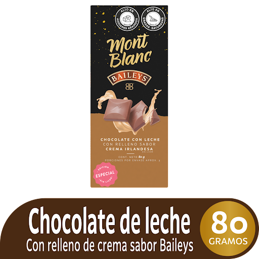 Chocolates Montbanc Baileys Leche x 80 gr