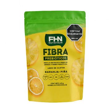 Fibra Prebiótica Fhn A Base De Linaza+Pitaya+Ciruela+Plátano Verde+Psyllium Bolsa x 495 Gr  