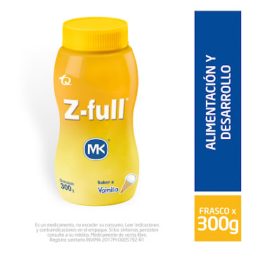Z Full Vainilla Suplemento Multivitamínico MK Frasco x 300 gr  