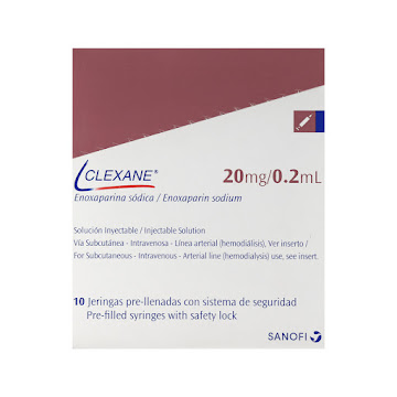Clexane Enoxaparina Sódica 20mg/0.2ml Sanofi Caja x 10 Jeringas  