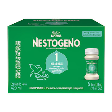 Fórmula Infantil Nestogeno 1 De 0 A 6 Meses Listo Para El Consumo Caja x 420 ml  