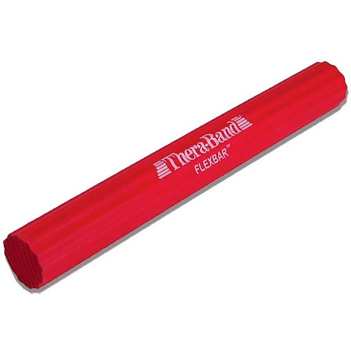 FLEXBAR ROJO ICM THERAPY TheraBand  x 1 Barra flexible diseñada para fortalecer la musculatura de la mano, muñeca y antebrazo. Su resistencia moderada la hace ideal para rehabilitación, entrenamiento deportivo y terapia neuromuscular. Se pu