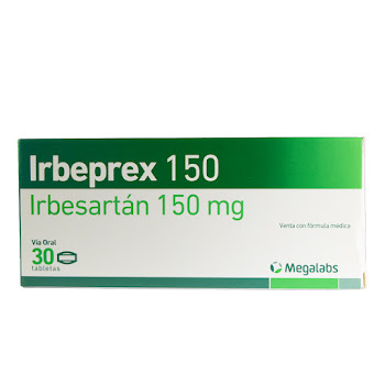 Irbeprex Irbesartán 150mg Megalabs Caja x 30 Tablestas  