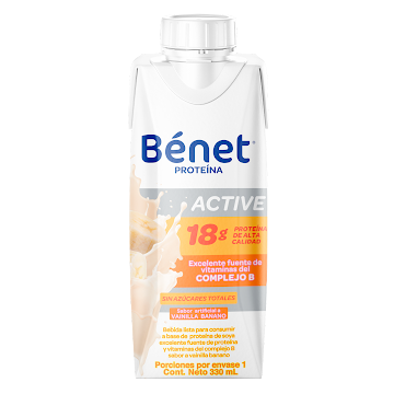 Bebida Lista Benet Sabor Vainilla Banano x 330 ml  