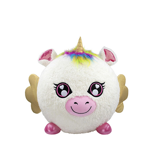 Peluche Inflable Biggies Unicornio Biggies Caja x 1 Los peluches inflables Biggies son suaves, de gran tamaño y los más geniales. Vienen en una caja cerrada y crecen y crecen hasta convertirse en bolas de peluche gigantes. Están cubiertos del material 