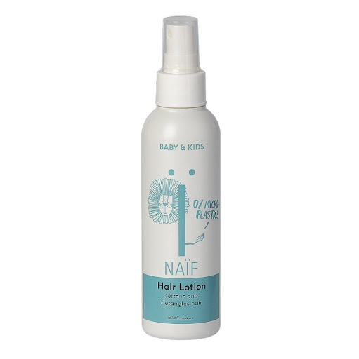 Desenredante para el Cabello Naïf Spray x 150ml NAÏF FRASCO SPRAY x 150ML La loción desenredante de cabello Naïf, formulada con ingredientes naturales, ayuda a suavizar y facilitar el peinado del cabello de bebés y niños. Ayuda a definir los rizos y a mejorar la manejabilid