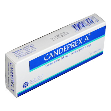 Candeprex A Candesartan + Amlodipina 16mg/5mg Megalabs Caja x 30 Tabletas  