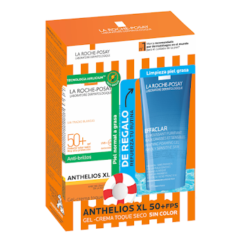 Kit La Roche Gel Anthelios Xl TSeco X50 ml+ Effaclar x 200 ml  