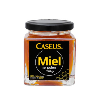 Miel De Abeja Caseus Con Pedacitos De Polen Frasco x 240 gr  