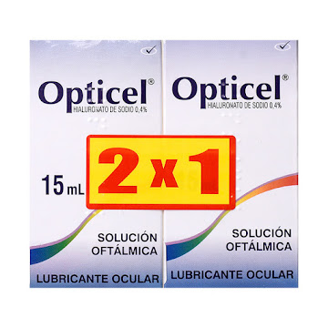 **Oferta Opticel Solución Oftalmológica Frasco x 15 ml Pague 1 Lleve 2  