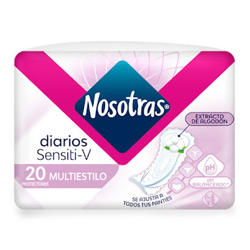 Protectores Nosotras Sensitive Multiestilo x 20 und undefined