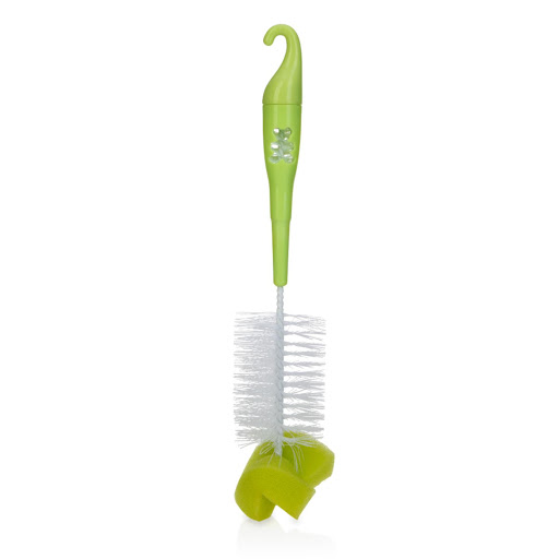 Cepillo Para Biberones Y Tetinas Con Punta De Esponja Verde Nuby Blister x 1 