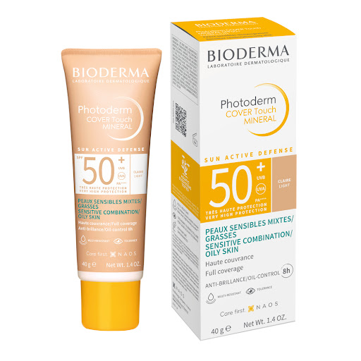 Protector Solar Bioderma Photoderm Cover Touch SPF 50+ Teinte Claire x 40 gr