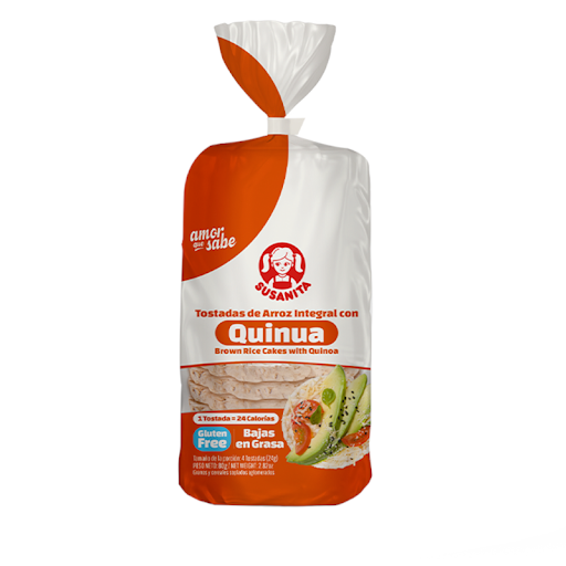 Tostadas de Arroz   Susanita Integral con Quinua Paquete x 80 gr