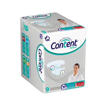 Pañal Content Medical talla L Paquete x 9 und  