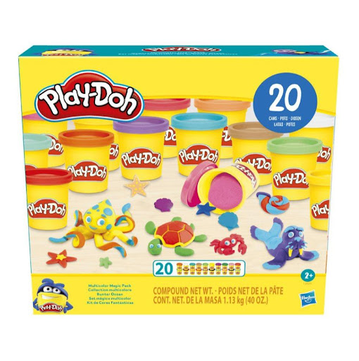 Masas Y Plastilinas Play-doh Set Mágico Multicolor Hasbro Play Doh  x 1 Este vibrante set Play-Doh es perfecto para estimular la creatividad de los niños, proporcionando 20 latas con colores diversos, ideales para manualidades, actividades escolares y juego libre. Con una