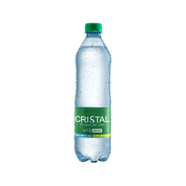 Agua Cristal Con Gas x 600 ml  