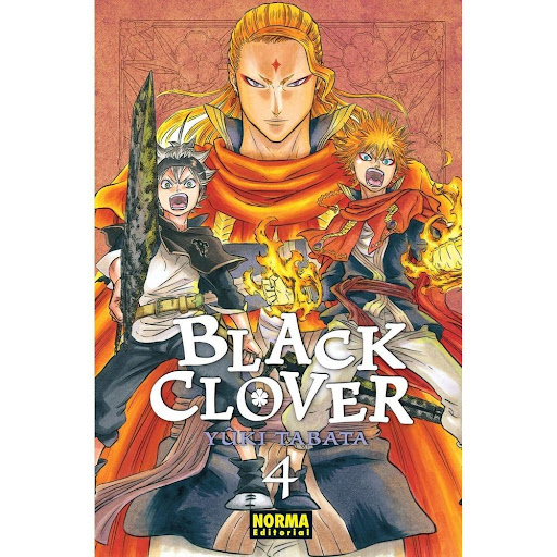 Black Clover No. 4 Editorial Norma Libro x 1.0 BLACK CLOVER 04   Autores:Yuuki Tabata  Colecciones:CÓMIC MANGA  Editoriales:NORMA Editorial  Series:BLACK CLOVER   ¡UN ATAQUE SORPRESA SIEMBRA EL CAOS EN EL REINO TRÉBOL!  Con el fin de proteger a lo